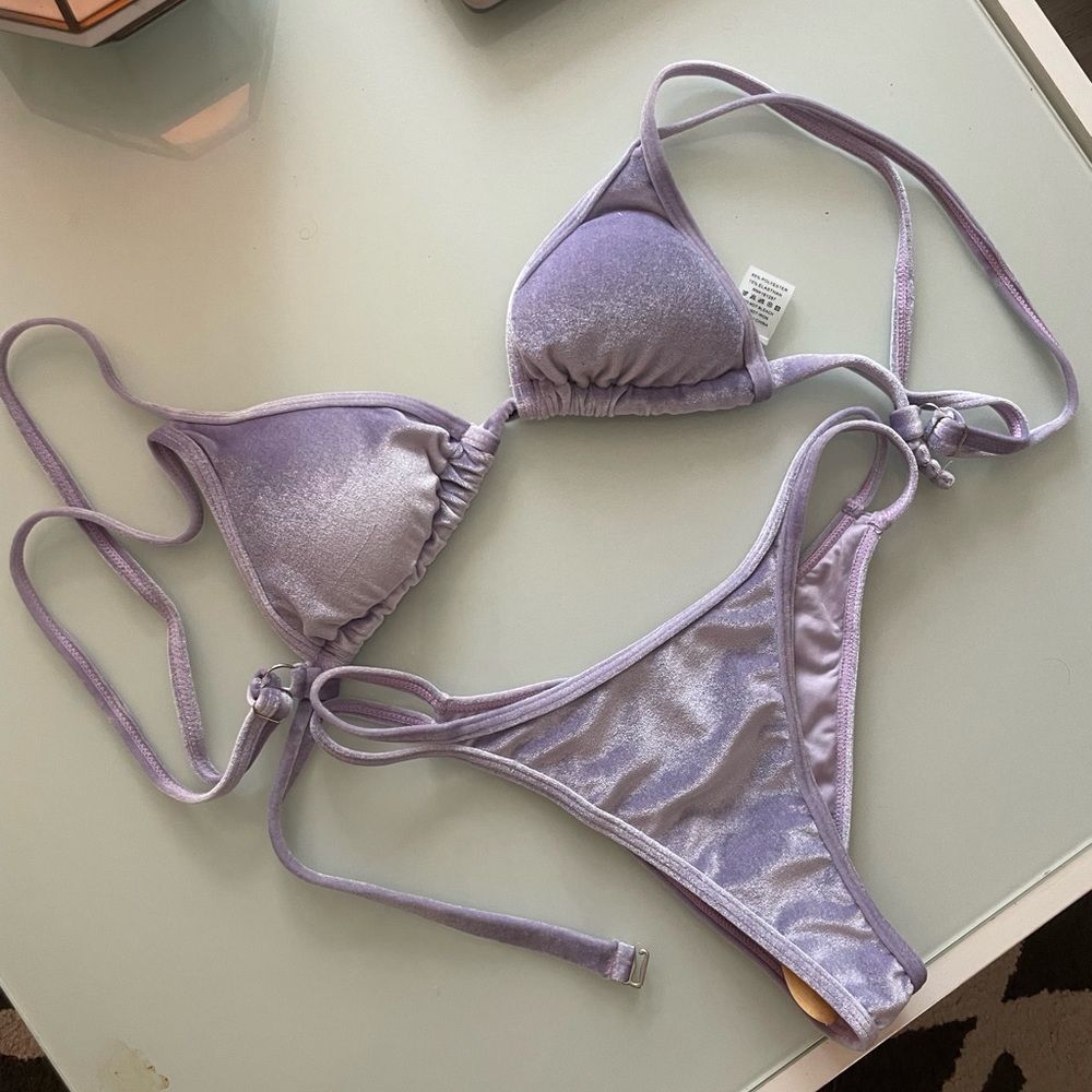 NWT VELVET PURPLE BIKINI